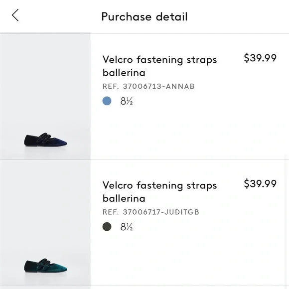 NWT Mango Velcro Fastening Velvet Ballerina Flats - Picture 6 of 8